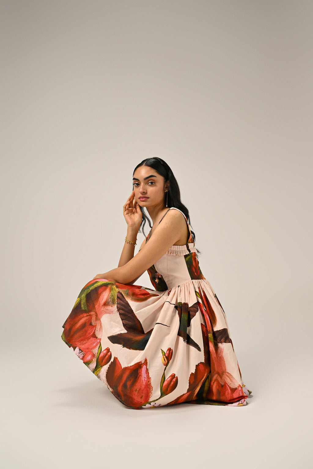 Hummingbird Garden Mini Dress
