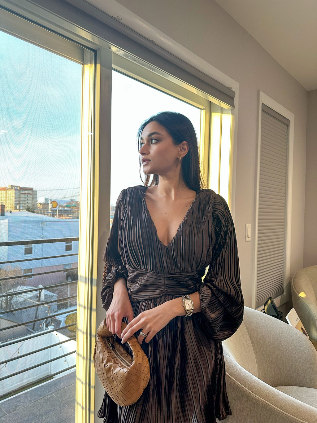 Seista Pleated Dress