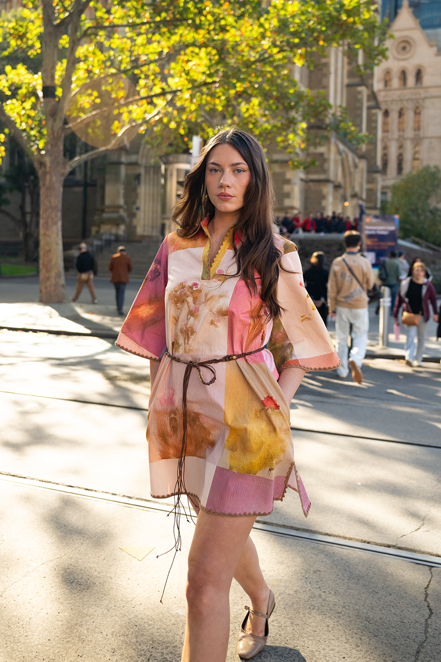 Amelia Belted Tunic Dress